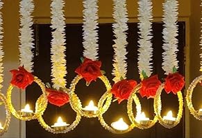 Divyakosh Set of 5 Wall Hangings for Home Decoration, Diwali Lights, Home Living Décor, Handmade Diwali Decoration...