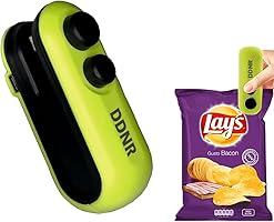 DDN_R_ Portable Plastic Bag Sealing Machine || Mini Bag Sealer with Cutter and Magnet || Packet Sealer for Food, Chips,...