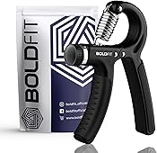 Boldfit Adjustable Hand Grip Strengthener, Plastic Hand Gripper for Men & Women for Gym Workout Hand Exercise Equipment to Use in Home for Forearm Exercise, Finger Exercise Power Gripper(5-40 Kg)Black